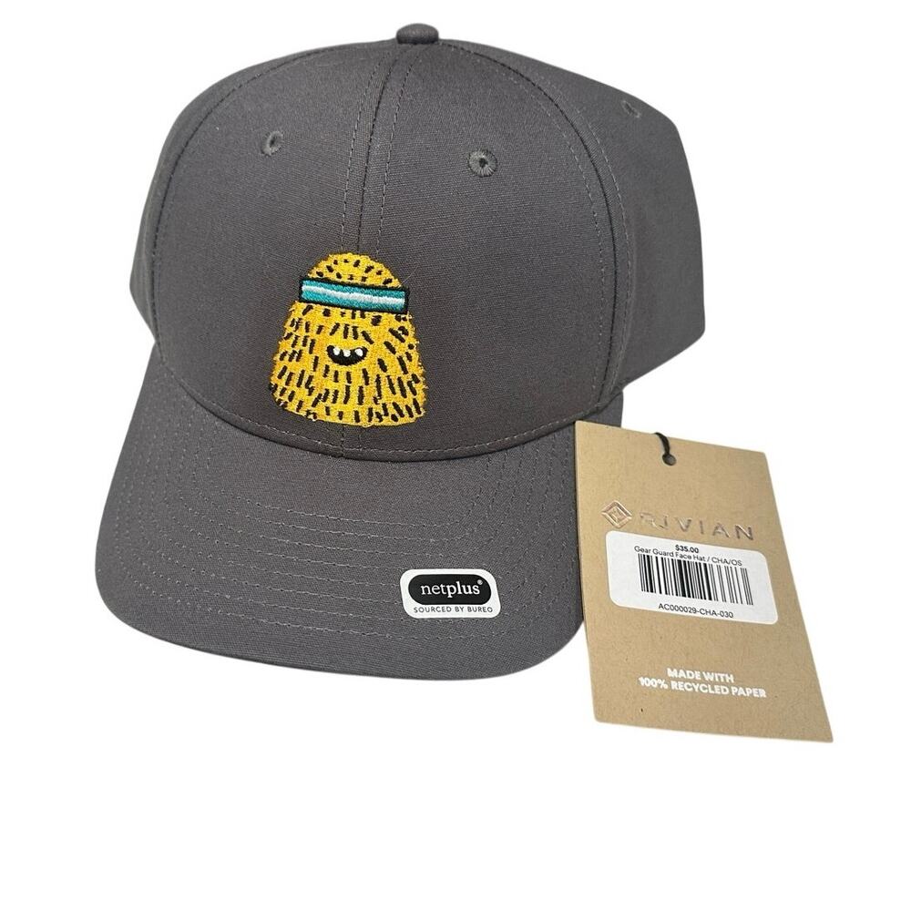 NWT Rivian Gear Guard Face Adjustable Charcoal One Size Hat